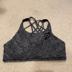 lululemon athletica x peloton strappy sports bra